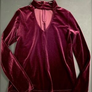 Harlowe & Graham Women’s Velvet Plum Sweater